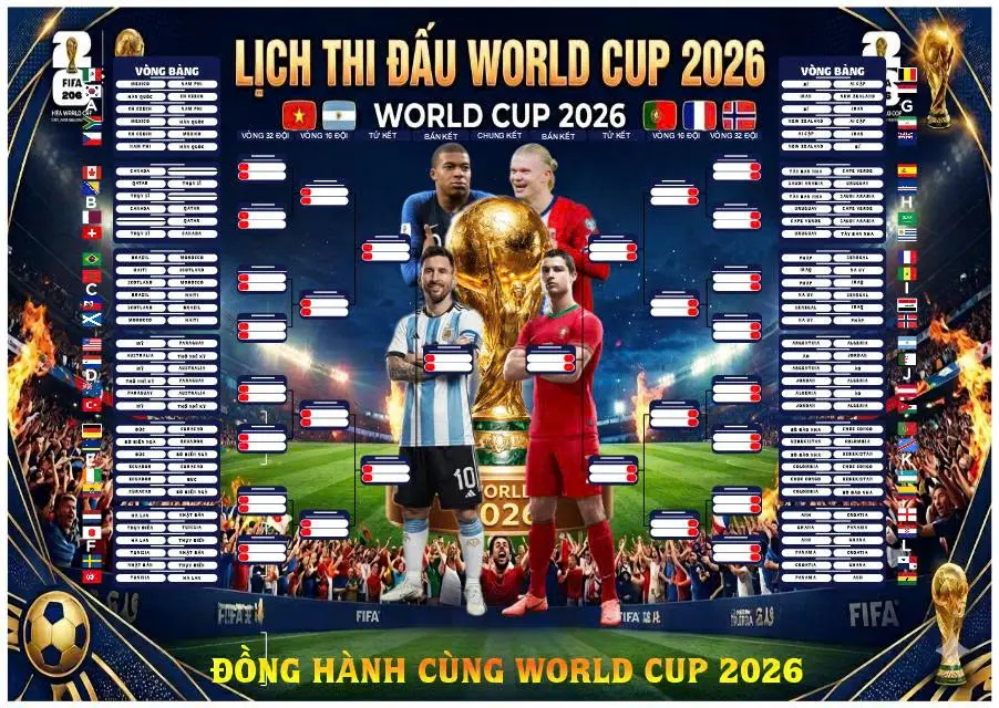 OK9: Lịch World Cup 2026 giờ Việt Nam & VTV trực tiếp 3 OK9: Lịch World Cup 2026 giờ Việt Nam & VTV trực tiếp